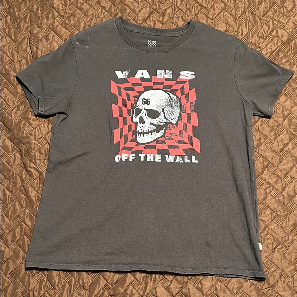 Vans Gray Graphic T-Shirt for Men